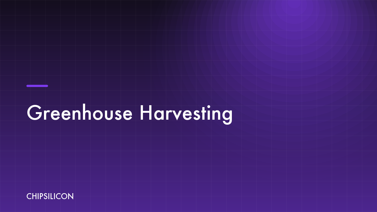Greenhouse Harvesting