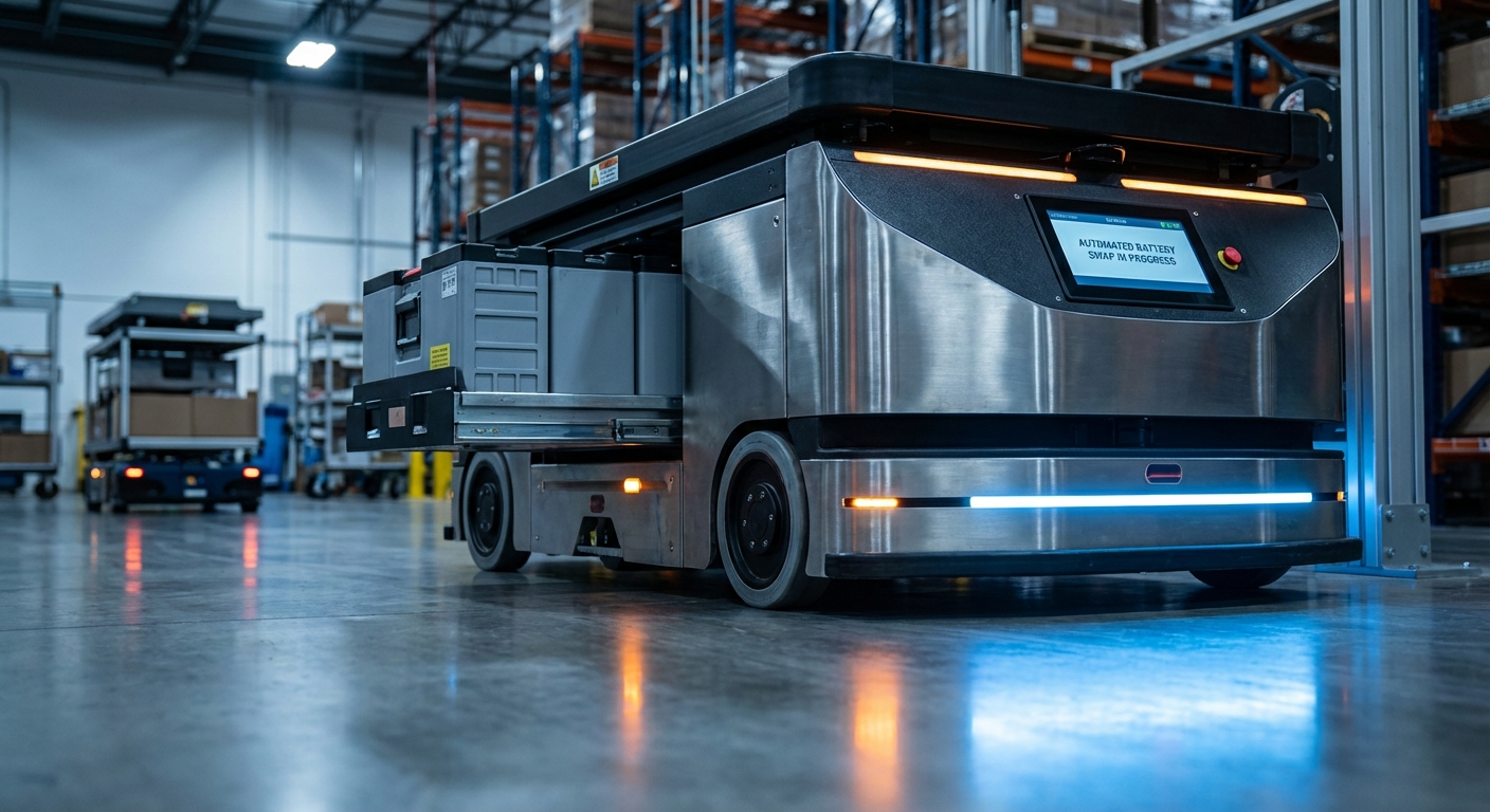 Automated Battery Swapping In Robots