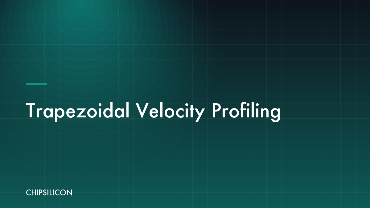 Trapezoidal Velocity Profiling